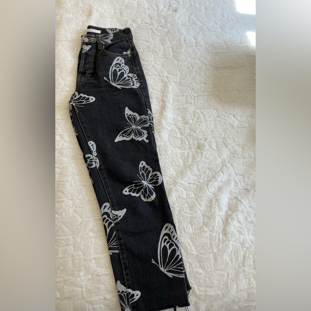 Pacsun butterfly jeans 23